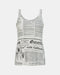 John Galliano Newspaper Print Tank Top