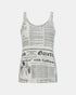 John Galliano Newspaper Print Tank Top