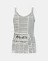 John Galliano Newspaper Print Tank Top