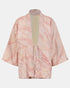 Japanese Shibori Silk Kimono (Pink)