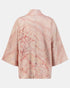 Japanese Shibori Silk Kimono (Pink)