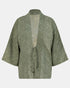 Japanese Shibori Silk Kimono (Sage)