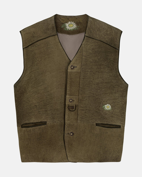 Daisy Leather Vest