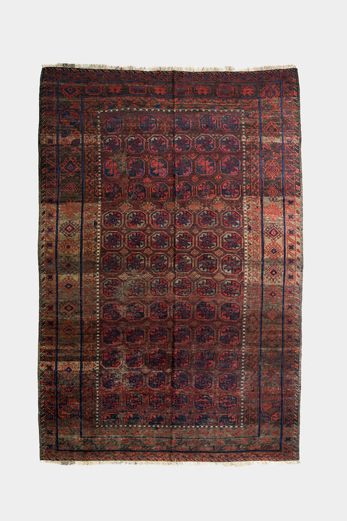 Olive Baluch Afghan Rug