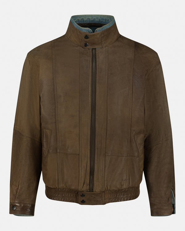 Reversible Leather/Denim Jacket