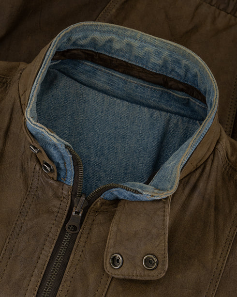 Reversible Leather/Denim Jacket