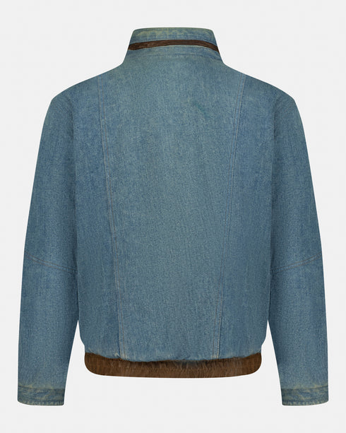 Reversible Leather/Denim Jacket