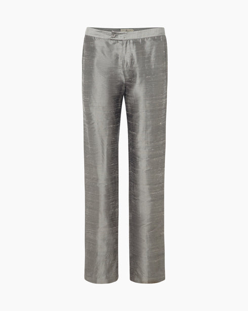 Grey Silk Pants