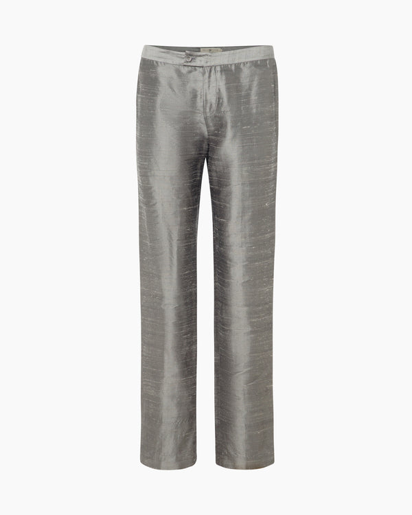 Grey Silk Pants