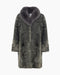 Grey Astrakhan Midi Coat