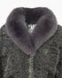 Grey Astrakhan Midi Coat