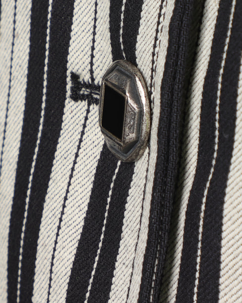 Striped B&W Jean Jacket
