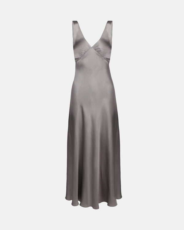 Grey Silk Slip