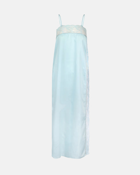 Baby Blue Silk Slip