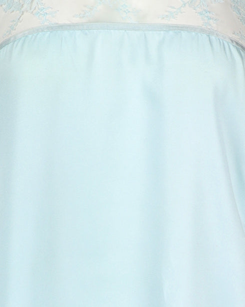 Baby Blue Silk Slip