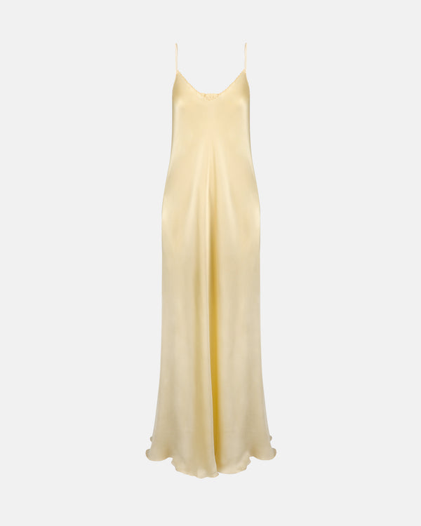 Yellow Silk Slip